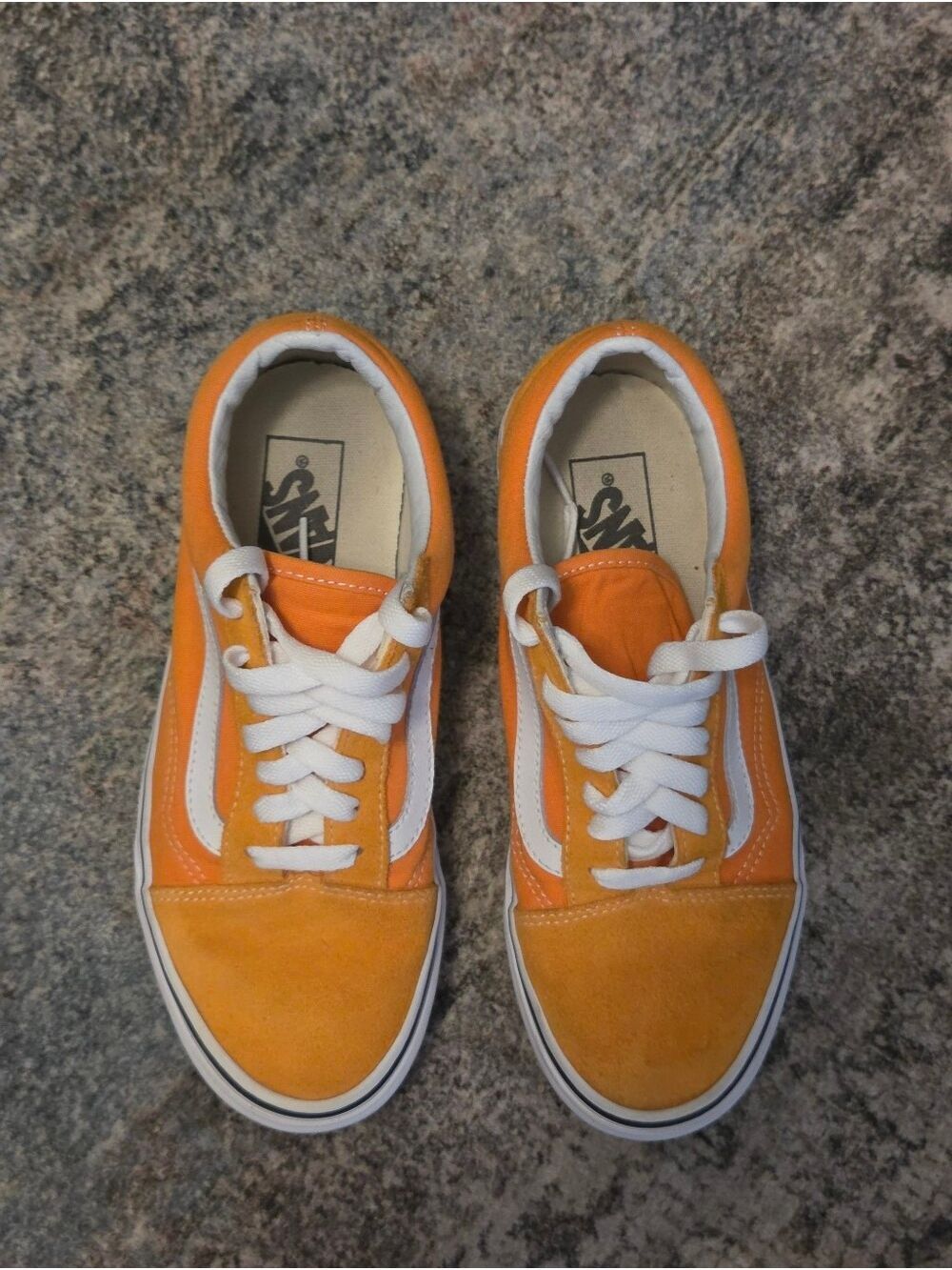 Vans Old Skool Tangerine Orange Low Top Sneakers 7W 5.5M - Picture 2 of 7